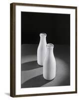 Two Quarts of Milk in Glass Bottles-Bettmann-Framed Photographic Print