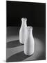 Two Quarts of Milk in Glass Bottles-Bettmann-Mounted Photographic Print