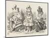 Two Queens Alice with the Two Queens-John Tenniel-Mounted Photographic Print