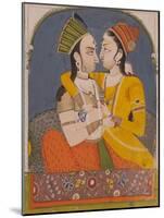 Two Queens Sharing a Drink, from Lovers Embrace in an Alcove, C.1780-null-Mounted Giclee Print