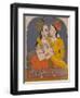 Two Queens Sharing a Drink, from Lovers Embrace in an Alcove, C.1780-null-Framed Giclee Print