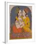 Two Queens Sharing a Drink, from Lovers Embrace in an Alcove, C.1780-null-Framed Giclee Print