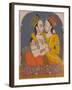 Two Queens Sharing a Drink, from Lovers Embrace in an Alcove, C.1780-null-Framed Giclee Print