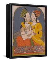Two Queens Sharing a Drink, from Lovers Embrace in an Alcove, C.1780-null-Framed Stretched Canvas