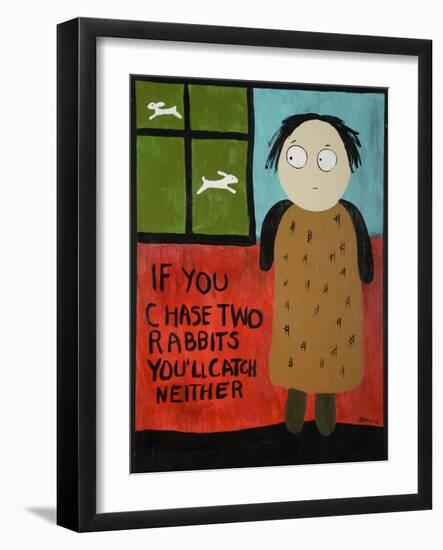 Two Rabbits-Jennie Cooley-Framed Giclee Print