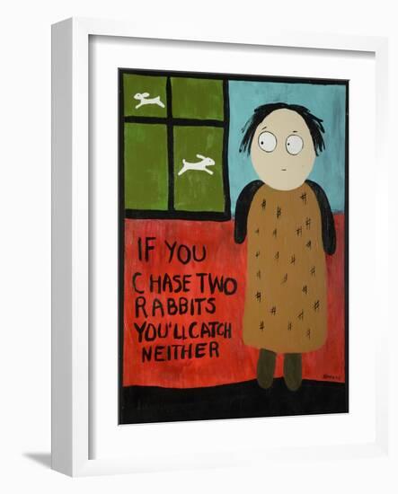 Two Rabbits-Jennie Cooley-Framed Giclee Print