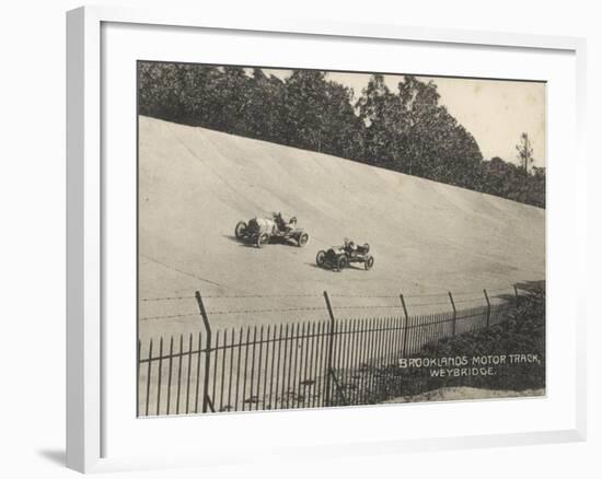 Two Racing Cars Compete-null-Framed Photographic Print