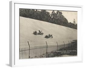 Two Racing Cars Compete-null-Framed Photographic Print