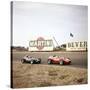 Two Racing Cars Taking a Bend, Dutch Grand Prix, Zandvoort, Holland, 1959-null-Stretched Canvas
