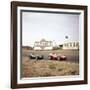 Two Racing Cars Taking a Bend, Dutch Grand Prix, Zandvoort, Holland, 1959-null-Framed Photographic Print