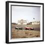 Two Racing Cars Taking a Bend, Dutch Grand Prix, Zandvoort, Holland, 1959-null-Framed Photographic Print