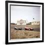 Two Racing Cars Taking a Bend, Dutch Grand Prix, Zandvoort, Holland, 1959-null-Framed Photographic Print