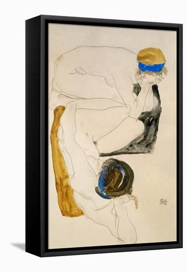 Two Reclining Figures, 1912-Egon Schiele-Framed Stretched Canvas