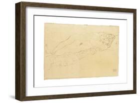 Two Reclining Nudes, c.1913-Gustav Klimt-Framed Giclee Print