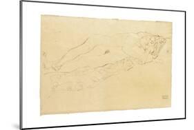 Two Reclining Nudes, c.1913-Gustav Klimt-Mounted Giclee Print