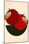 Two Red Apples-Kubistika-Mounted Giclee Print