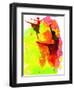 Two Red Ballerinas Watercolor-Irina March-Framed Art Print