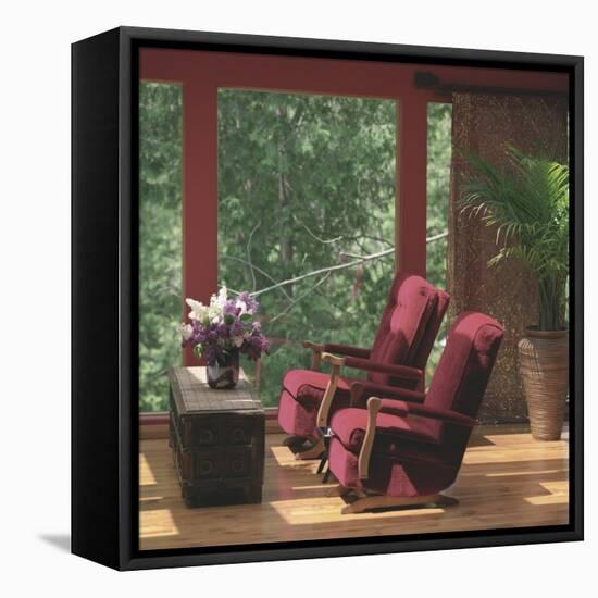 Two Red Chairs-null-Framed Stretched Canvas