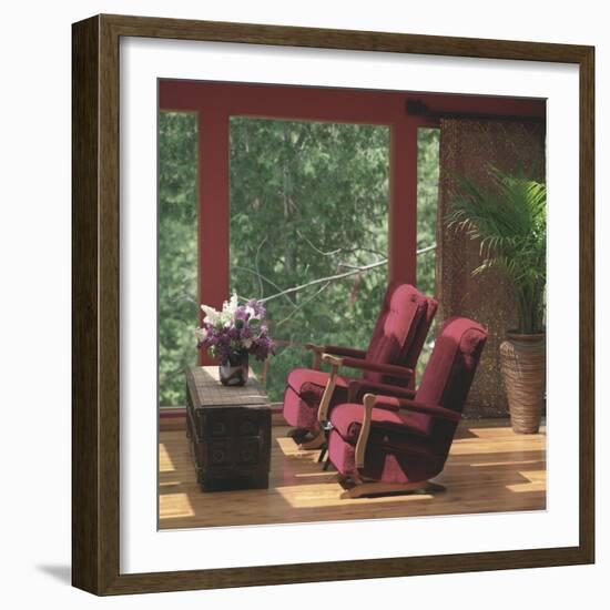 Two Red Chairs-null-Framed Photographic Print