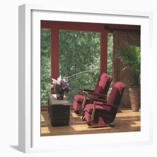 Two Red Chairs-null-Framed Photographic Print