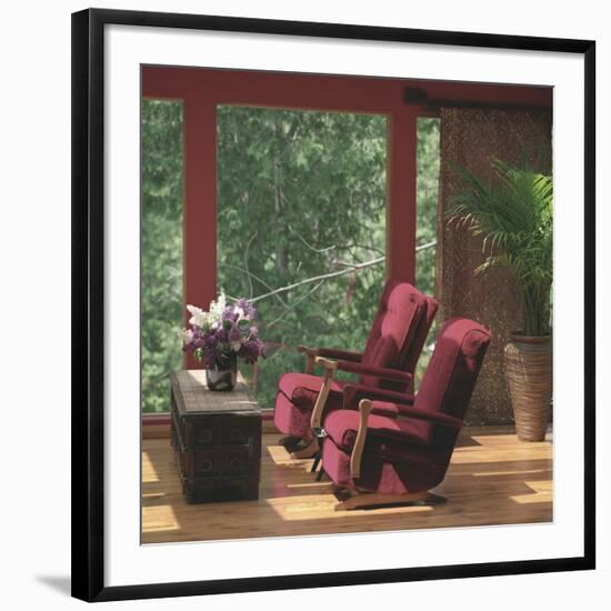 Two Red Chairs-null-Framed Photographic Print