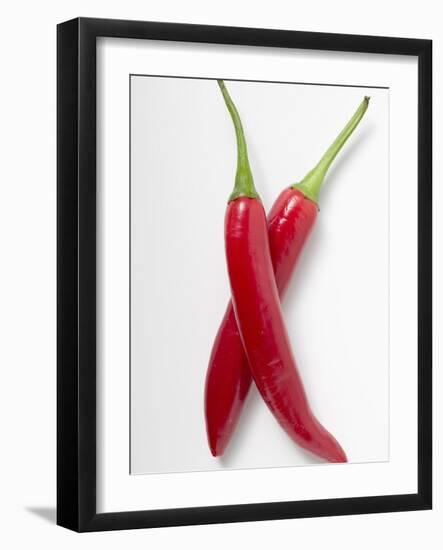 Two Red Chillies-null-Framed Photographic Print