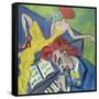 Two Red Heads and a Piano-Gina Bernardini-Framed Stretched Canvas