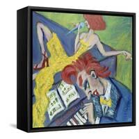 Two Red Heads and a Piano-Gina Bernardini-Framed Stretched Canvas