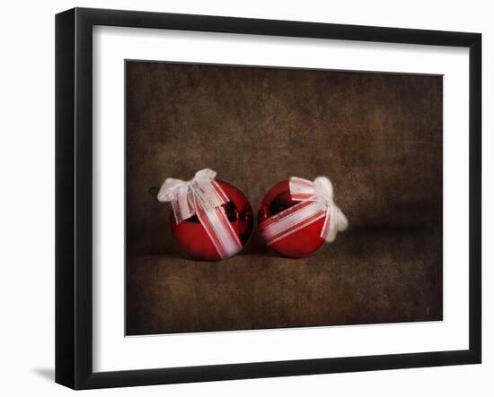 Two Red Ornaments Still Life-Jai Johnson-Framed Giclee Print