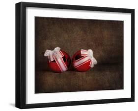 Two Red Ornaments Still Life-Jai Johnson-Framed Giclee Print