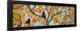 Two Red Winged Blackbirds Sitting in a Tree-Blenda Tyvoll-Framed Art Print