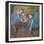 Two resting dancers (also known as “Blue dancers”). Around 1898. Pastel-Edgar Degas-Framed Giclee Print