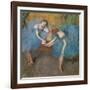 Two resting dancers (also known as “Blue dancers”). Around 1898. Pastel-Edgar Degas-Framed Giclee Print