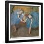 Two resting dancers (also known as “Blue dancers”). Around 1898. Pastel-Edgar Degas-Framed Giclee Print