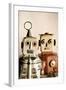 Two Retro Robot Toys-davinci-Framed Art Print