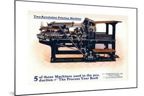 Two-Revolution Printing Machine, C1908-Burton-Rake-Mounted Giclee Print