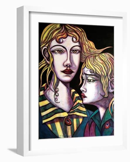 Two Revolutionaries, 2012-Adrian Wiszniewski-Framed Giclee Print