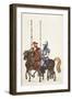 Two Riders at a Tournament, Plate from 'A History of the Development and Customs of Chivalry', by D-Friedrich Martin Von Reibisch-Framed Giclee Print