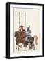 Two Riders at a Tournament, Plate from 'A History of the Development and Customs of Chivalry', by D-Friedrich Martin Von Reibisch-Framed Giclee Print