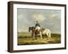 Two Riders in a Landscape-Anthony Oberman-Framed Art Print