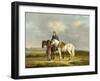 Two Riders in a Landscape-Anthony Oberman-Framed Art Print