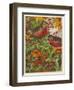 Two Robins Among Berries-null-Framed Art Print