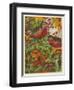 Two Robins Among Berries-null-Framed Art Print