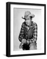 Two Rode Together, James Stewart, 1961-null-Framed Photo