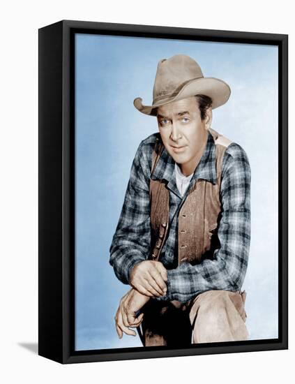 TWO RODE TOGETHER,  James Stewart, 1961-null-Framed Stretched Canvas