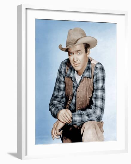 TWO RODE TOGETHER,  James Stewart, 1961-null-Framed Photo