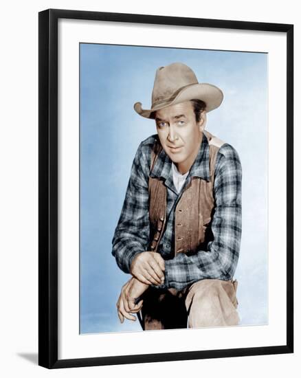 TWO RODE TOGETHER,  James Stewart, 1961-null-Framed Photo