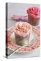Two Rose Cupcakes-Bayside-Stretched Canvas