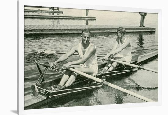 Two Rowers-null-Framed Art Print