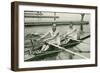 Two Rowers-null-Framed Art Print